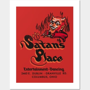 Vintage Satan's Place Columbus Ohio Posters and Art